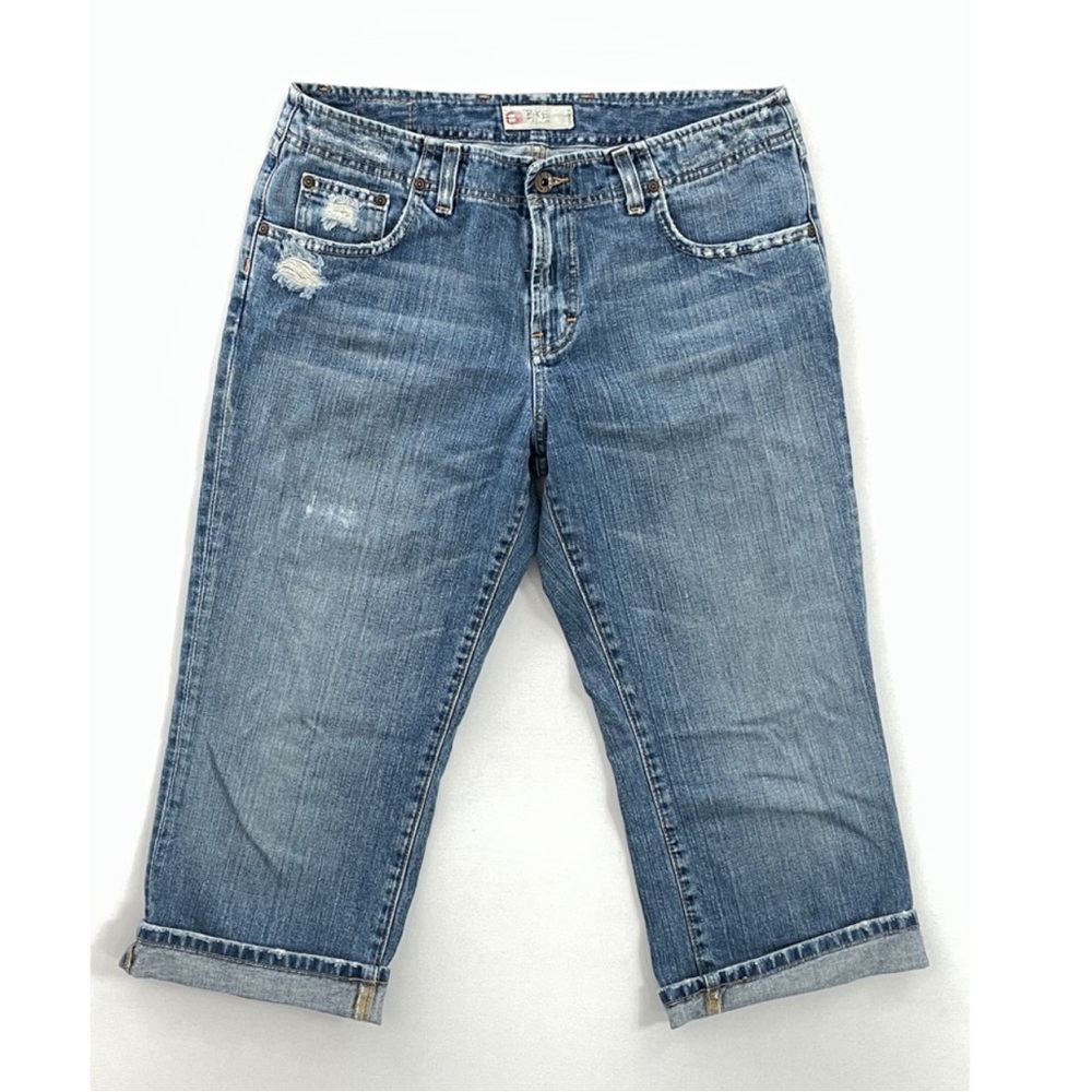 BKE Wondi Blue Denim Capris